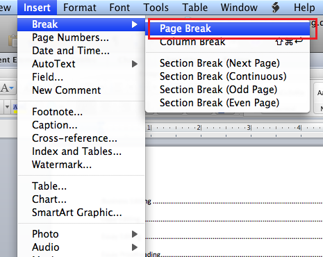 tabs for word mac